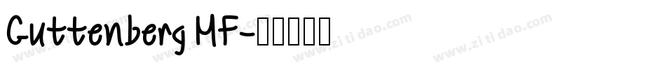 Guttenberg MF字体转换